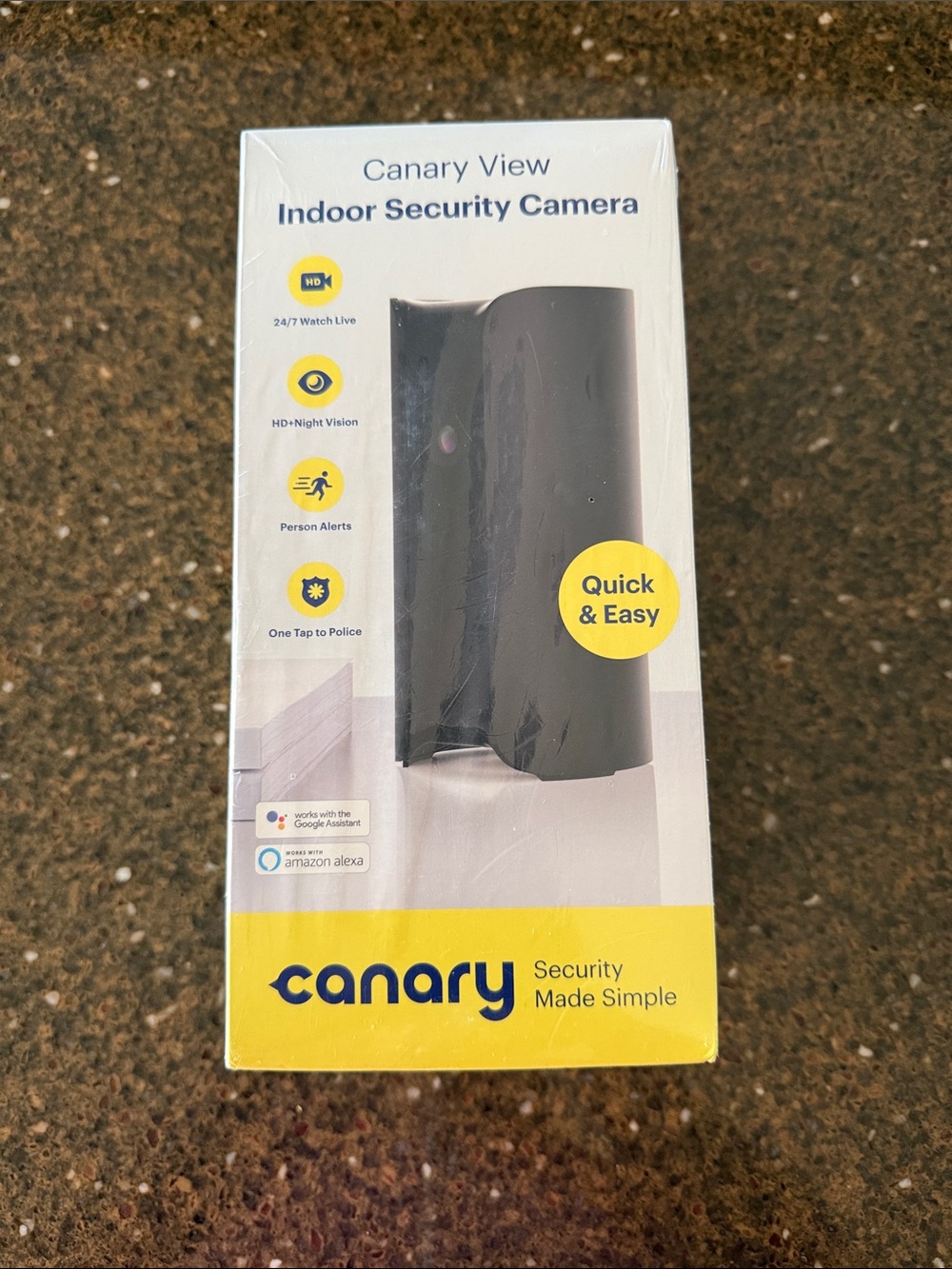 Canary View Indoor Security Camera - Black